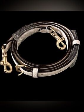 Coach replacement adjustable leather bag strap